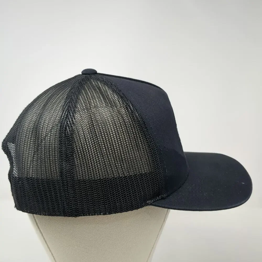 Rip Curl Trucker Hat Black One Size The Search Palm Leaf Patch Mesh Snapback